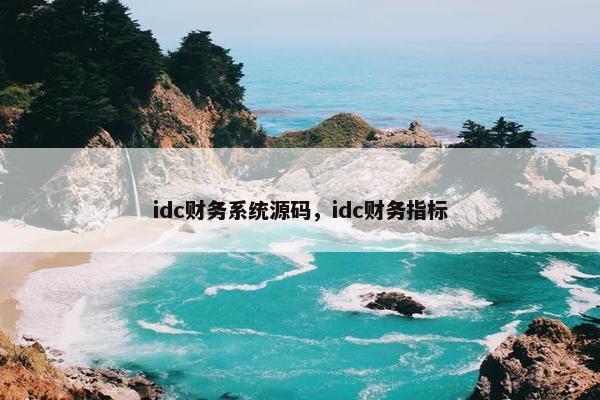idc财务系统源码，idc财务指标