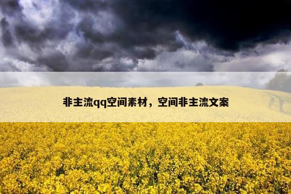 非主流qq空间素材，空间非主流文案