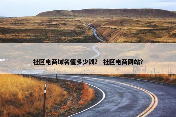 社区电商域名值多少钱？ 社区电商网站？