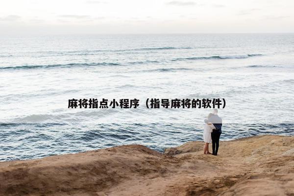 麻将指点小程序（指导麻将的软件）