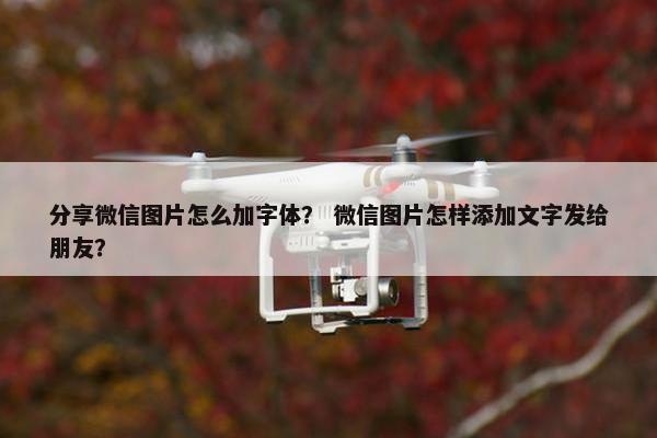 分享微信图片怎么加字体？ 微信图片怎样添加文字发给朋友？