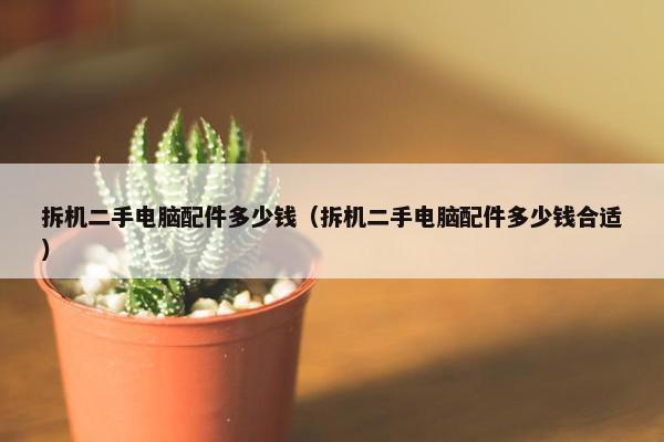拆机二手电脑配件多少钱（拆机二手电脑配件多少钱合适）
