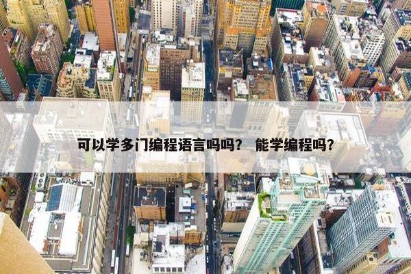 可以学多门编程语言吗吗？ 能学编程吗？
