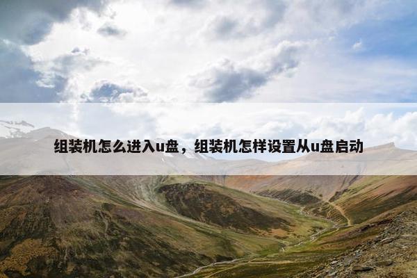 组装机怎么进入u盘，组装机怎样设置从u盘启动