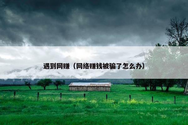 遇到网赚（网络赚钱被骗了怎么办）