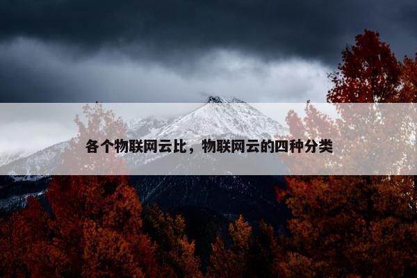 各个物联网云比，物联网云的四种分类