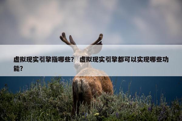 虚拟现实引擎指哪些？ 虚拟现实引擎都可以实现哪些功能？