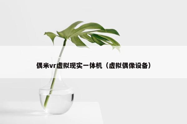 偶米vr虚拟现实一体机（虚拟偶像设备）
