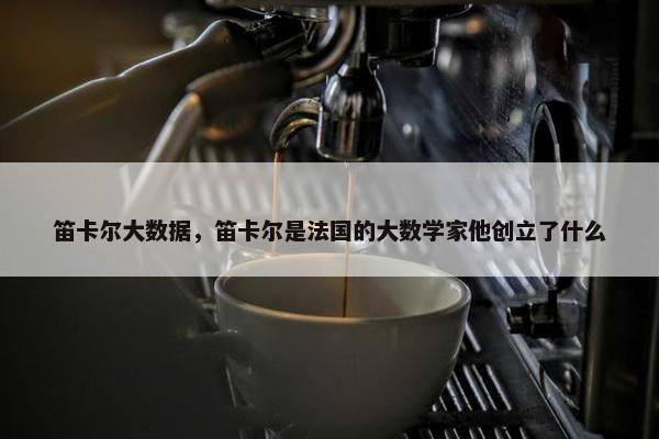 笛卡尔大数据，笛卡尔是法国的大数学家他创立了什么