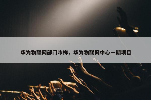 华为物联网部门咋样，华为物联网中心一期项目