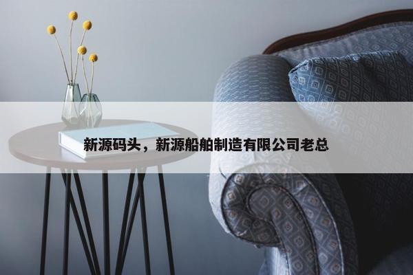 新源码头，新源船舶制造有限公司老总