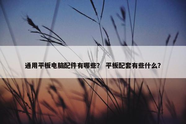 通用平板电脑配件有哪些？ 平板配套有些什么？