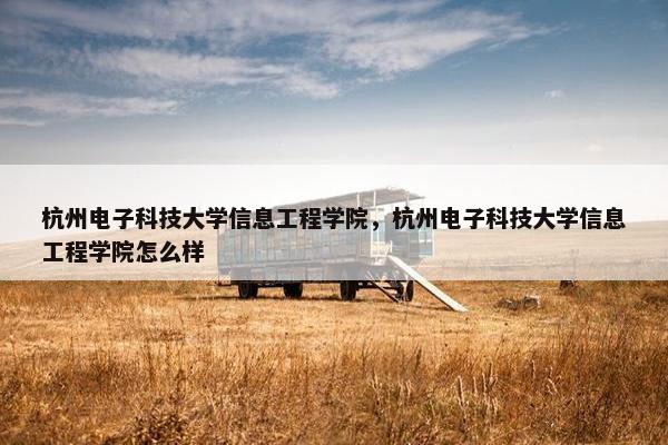 杭州电子科技大学信息工程学院，杭州电子科技大学信息工程学院怎么样