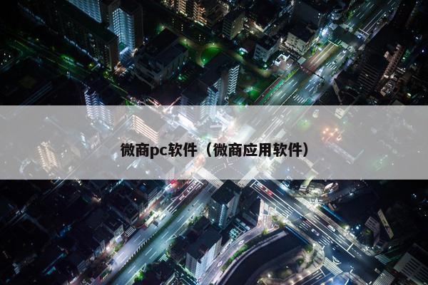 微商pc软件（微商应用软件）