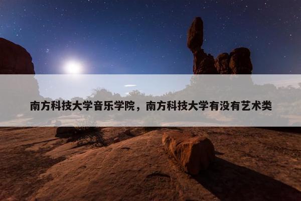 南方科技大学音乐学院，南方科技大学有没有艺术类