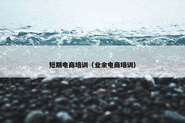 短期电商培训（业余电商培训）