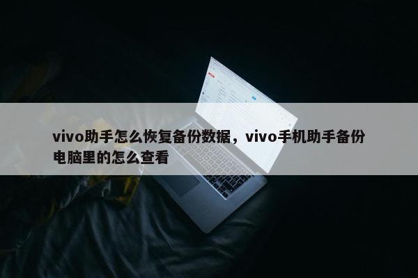 vivo助手怎么恢复备份数据，vivo手机助手备份电脑里的怎么查看
