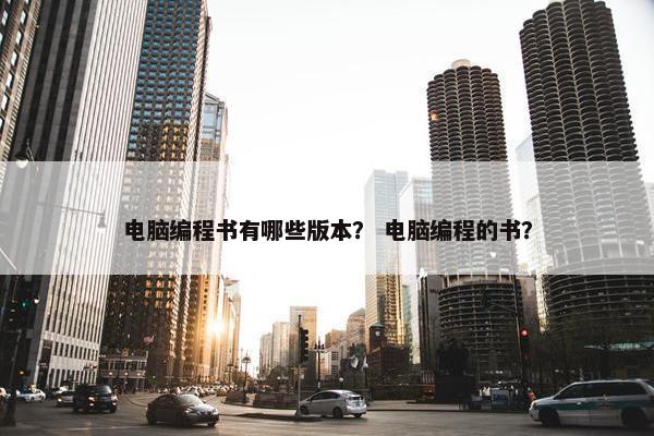 电脑编程书有哪些版本？ 电脑编程的书？