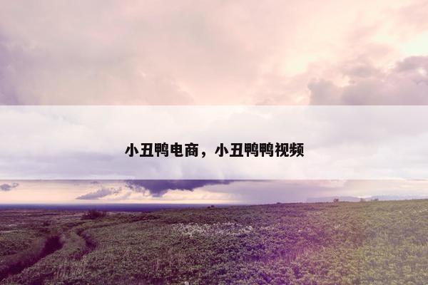 小丑鸭电商，小丑鸭鸭视频