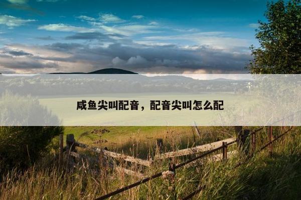 咸鱼尖叫配音，配音尖叫怎么配