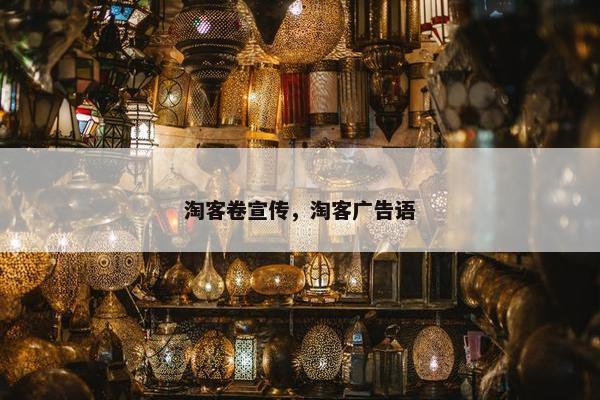 淘客卷宣传，淘客广告语
