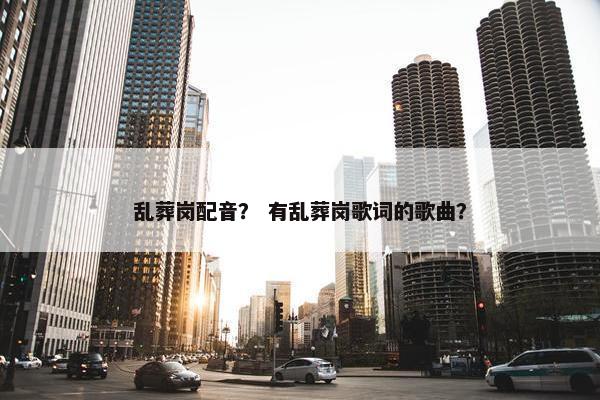 乱葬岗配音？ 有乱葬岗歌词的歌曲？
