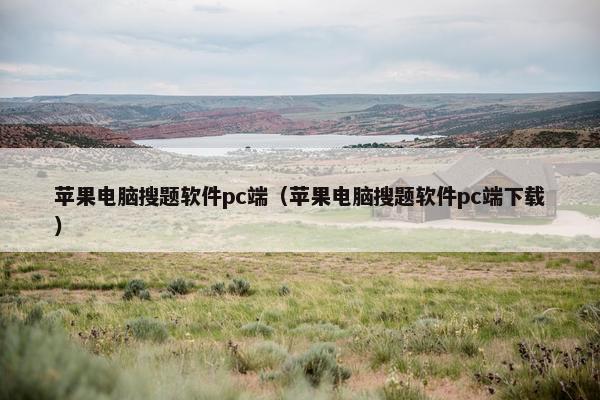苹果电脑搜题软件pc端（苹果电脑搜题软件pc端下载）