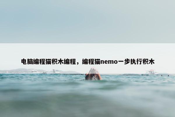 电脑编程猫积木编程，编程猫nemo一步执行积木