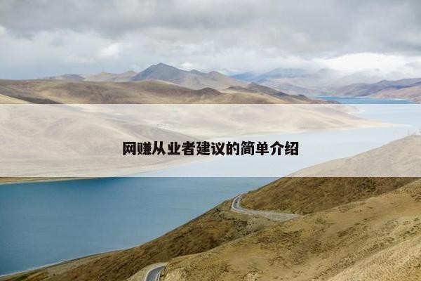 网赚从业者建议的简单介绍