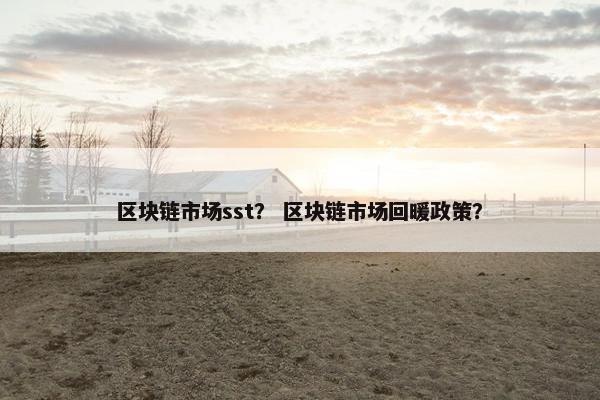 区块链市场sst？ 区块链市场回暖政策？