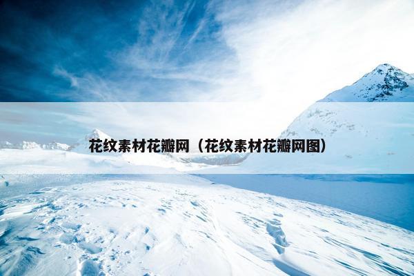 花纹素材花瓣网（花纹素材花瓣网图）