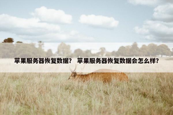 苹果服务器恢复数据？ 苹果服务器恢复数据会怎么样？