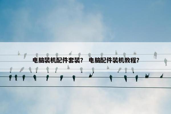 电脑装机配件套装？ 电脑配件装机教程？