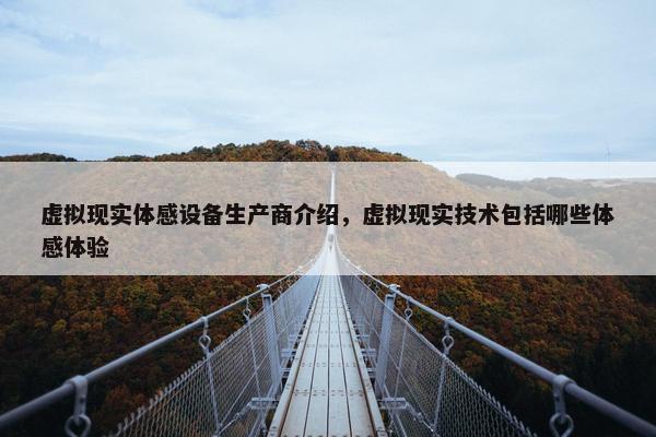 虚拟现实体感设备生产商介绍，虚拟现实技术包括哪些体感体验