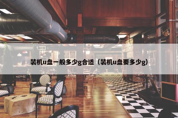 装机u盘一般多少g合适（装机u盘要多少g）