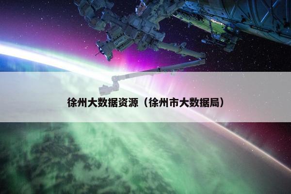 徐州大数据资源（徐州市大数据局）