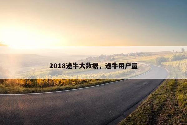 2018途牛大数据，途牛用户量