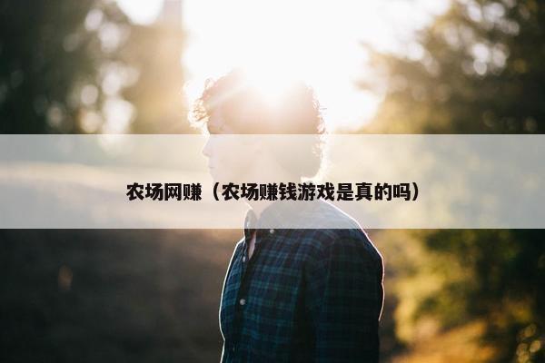 农场网赚（农场赚钱游戏是真的吗）