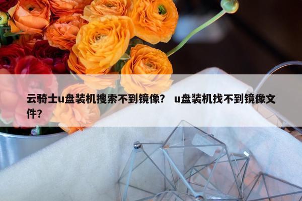 云骑士u盘装机搜索不到镜像？ u盘装机找不到镜像文件？