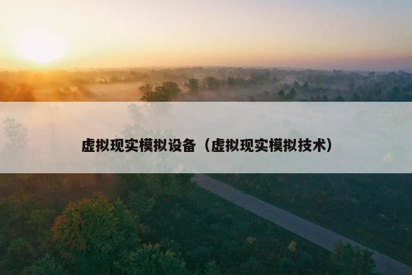 虚拟现实模拟设备（虚拟现实模拟技术）