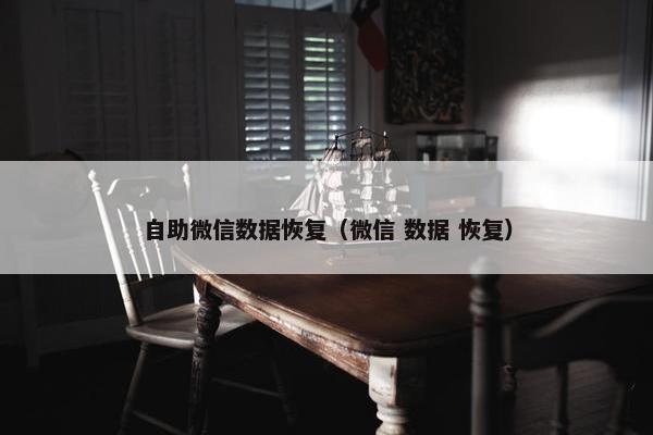 自助微信数据恢复（微信 数据 恢复）