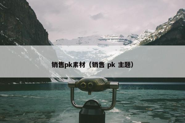 销售pk素材（销售 pk 主题）