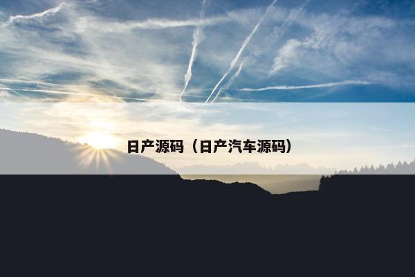 日产源码（日产汽车源码）