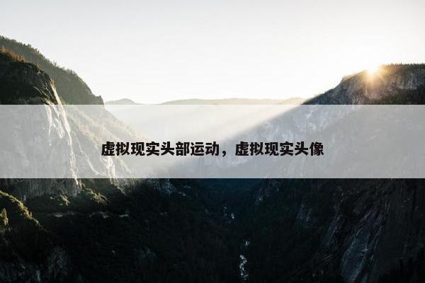 虚拟现实头部运动，虚拟现实头像
