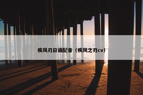 疾风刃日语配音（疾风之刃cv）