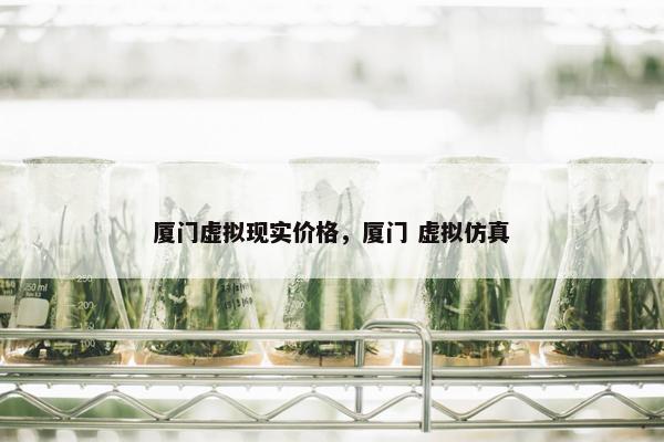 厦门虚拟现实价格，厦门 虚拟仿真