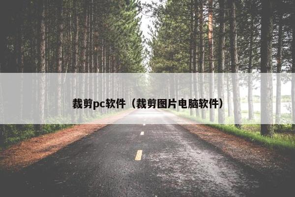 裁剪pc软件（裁剪图片电脑软件）