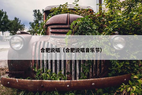 合肥说唱（合肥说唱音乐节）