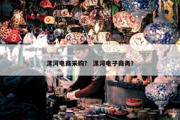 漯河电商采购？ 漯河电子商务？