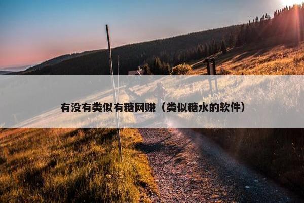 有没有类似有糖网赚（类似糖水的软件）